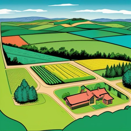 flipping land showing parcels of land and a house